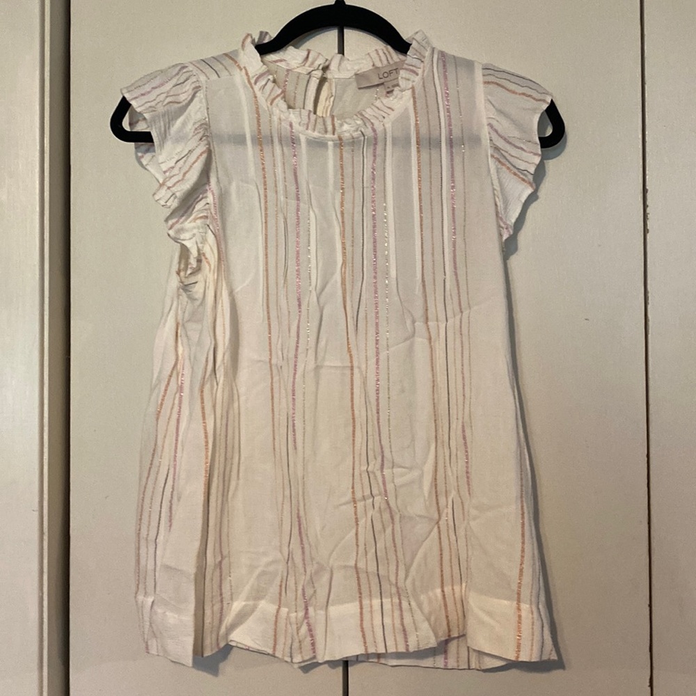 Loft Flutter Sleeve Top